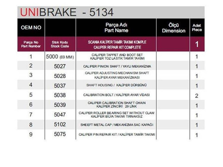 KPL.NAPR.ZACISKU HAM.SCANIA SN6/7,SK/ST7