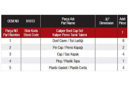 KPL.NAPR.ZACISKU HAM.HALDEX MODUL X