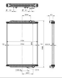 CHLODNICA WODY RVI KERAX 10.05- DXI11