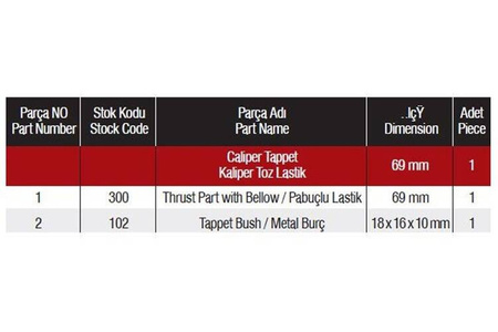 KPL.NAPR.ZACISKU HAM.KNORR (69MM)