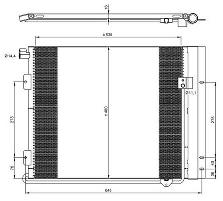 CHLODNICA KLIMATYZACJI MAN TGL 02.05-