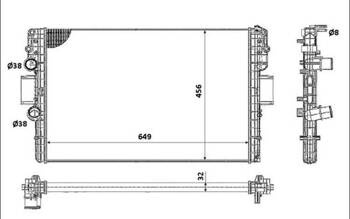CHLODNICA WODY IVECO DAILY 2.3D 05.06-