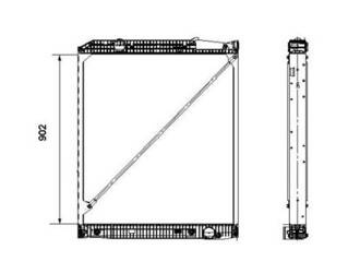 CHLODNICA WODY MB ACTROS 09.96- OM541