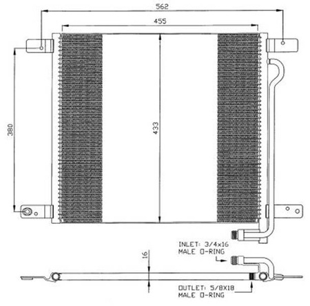 CHLODNICA KLIMATYZACJI MAN L2000 10.93-