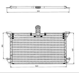CHLODNICA KLIMATYZACJI SCANIA 4 05.96-