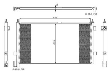 CHLODNICA KLIMATYZACJI VOLVO FM 08.98-